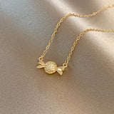 Light Candy Titanium Steel Pendant Necklace for Women