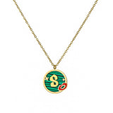 Red Lips Rose Collarbone Chain Necklace