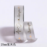 Heart Ribbon for Cake Baking English Letters Hat Gilding Flowers
