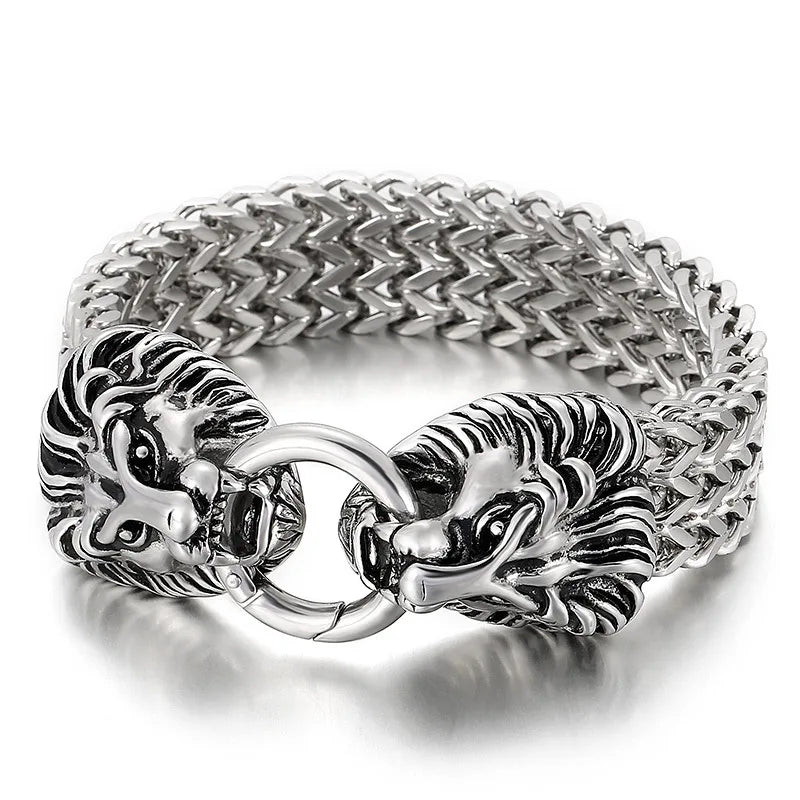 Punk Lion Head Bracelet