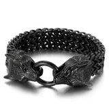 Punk Wolf Head Bracelet - European & American Style