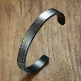 European American Stainless Steel Bracelet Men's Cuff Open Bracelet