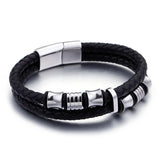 Men's Leather Bracelet - Stylish and Durable Wristband