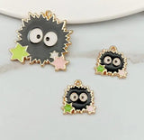 50pcs Totoro Enamel Charm Pendants DIY Jewelry Making
