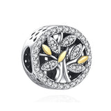 Family Tree Beads Fit Pendant Charms Silver 925 Jewelry