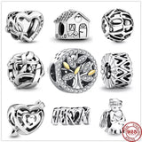 Family Tree Beads Fit Pendant Charms Silver 925 Jewelry