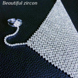Rhinestone Chain Bracelet Crystal Wedding Jewelry Dance Gloves