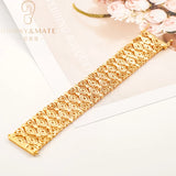Customized 18K Gold-Plated Cuban Chain Bracelet