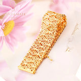 Customized 18K Gold-Plated Cuban Chain Bracelet