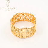 Customized 18K Gold-Plated Cuban Chain Bracelet