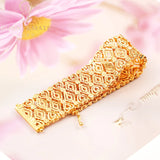 Customized 18K Gold-Plated Cuban Chain Bracelet