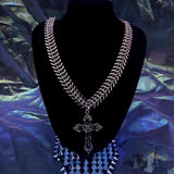 Metal Cross Hip Hop Collarbone Sweater Chain