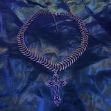 Metal Cross Hip Hop Collarbone Sweater Chain