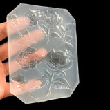 Rose Flower Silicone Mold Epoxy UV Glue Clay Hand-free Polishing Accessories