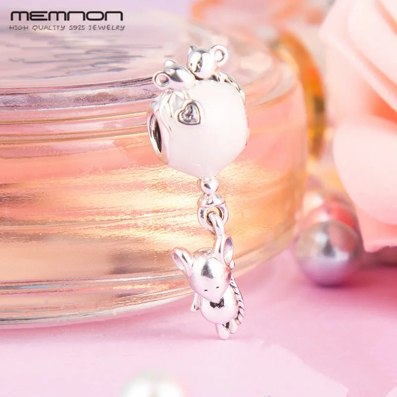 Perfect Celebration Cake Flower Charms 925 Sterling Silver Jewelry for Mom