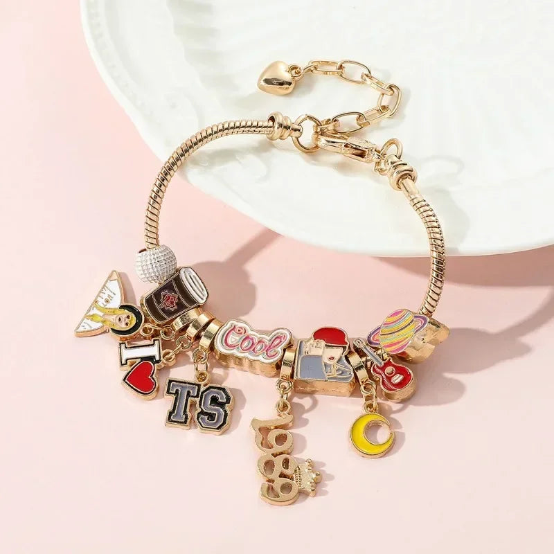 Stainless Steel Multi-Decoration Bracelet for Women