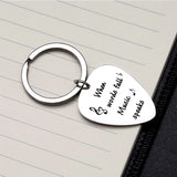 Guitar Picks Keychain - Music Lover Gift Idea