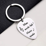 Guitar Picks Keychain - Music Lover Gift Idea