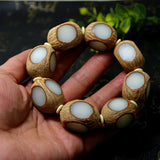 Natural 4-Sided Bodhisattva Root Bracelet 18mm