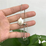 Freshwater 13-14MM Twisted Buckle Pearl Bracelet