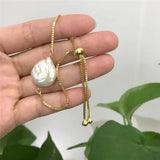 Freshwater 13-14MM Twisted Buckle Pearl Bracelet