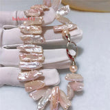 Freshwater Light Purple Pearl Bracelet with 925 Sterling Silver Clasp