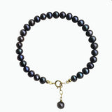 Natural Freshwater Pearl Bracelet 925 Sterling Silver Clasp
