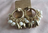 Boho Gold-Plated Natural Pearl Earrings