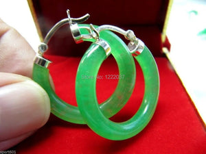 Natural Stone 925 Silver Earrings / Lucky Earring
