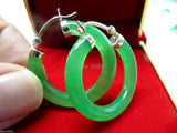 Natural Stone 925 Silver Earrings / Lucky Earring
