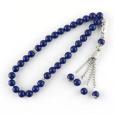Lapis Lazuli 33 Beads Islamic Muslim Tasbih Allah 8mm Prayer Beads Bracelet Man