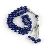Lapis Lazuli 33 Beads Islamic Muslim Tasbih Allah 8mm Prayer Beads Bracelet Man