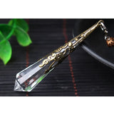 Natural Crystal Pendulum for Dowsing Reiki Chakra Healing Charms Necklace