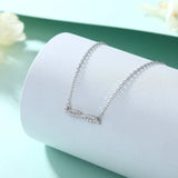 925 Silver Zircon Necklace Female Niche Ins Creative