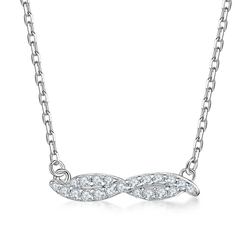 925 Silver Zircon Necklace Female Niche Ins Creative