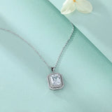 Zircon Pendant Necklace Women's S925 Sterling Silver