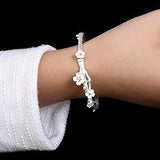 Plum Blossom Gilded Bracelet Chinese Retro Lady Charm Jewelry