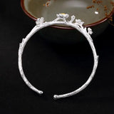 Plum Blossom Gilded Bracelet Chinese Retro Lady Charm Jewelry