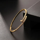 Luxury Zircon Nail Opening Women's Bracelet