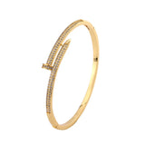 Luxury Zircon Nail Opening Women's Bracelet