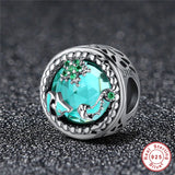 Ocean Charm Fish Seahorse Beads 925 Sterling Silver Pendant