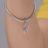 Dragonfly Charm Pendant Bead Family Love Bracelet Necklace Diy Women Jewelry
