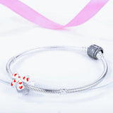 S925 Silver Butterfly Heart Pendant Gift beads DIY collection Bracelet