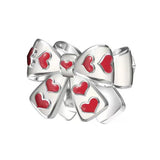 S925 Silver Butterfly Heart Pendant Gift beads DIY collection Bracelet