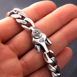 Silver Lucky Men Bracelet Chinese Retro Amulet Couple Jewelry
