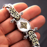 Silver Lucky Men Bracelet Chinese Retro Amulet Jewelry