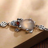 Golden Toad Ingot Bracelet Chinese Retro Silver Jewelry