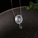 Diamond-Wrapped Ice Egg Balls Pendant