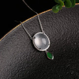 Diamond-Wrapped Ice Egg Balls Pendant