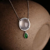 Diamond-Wrapped Ice Egg Balls Pendant